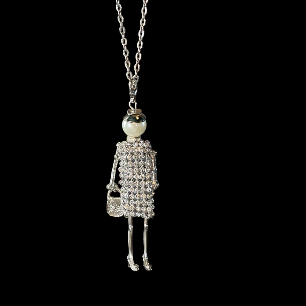 Handmade Crystal Doll Long Necklace - Picture 10 of 14
